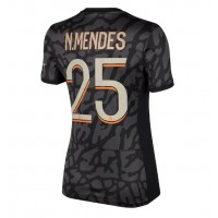 Camisa de time de futebol Paris Saint-Germain Nuno Mendes #25 Replicas 3º Equipamento Feminina 2023-24 Manga Curta